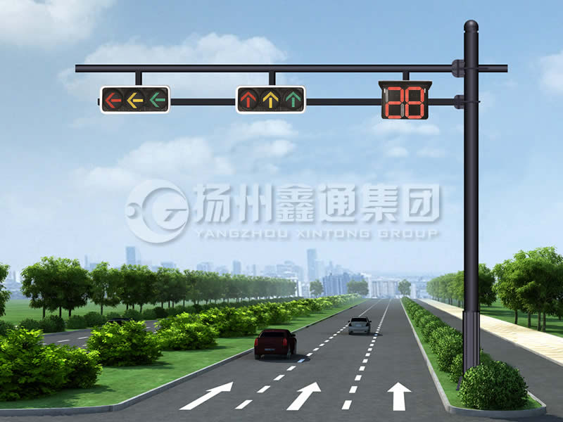 XHDG-061，F(xiàn)型信號(hào)燈桿，晉中信號(hào)燈桿
